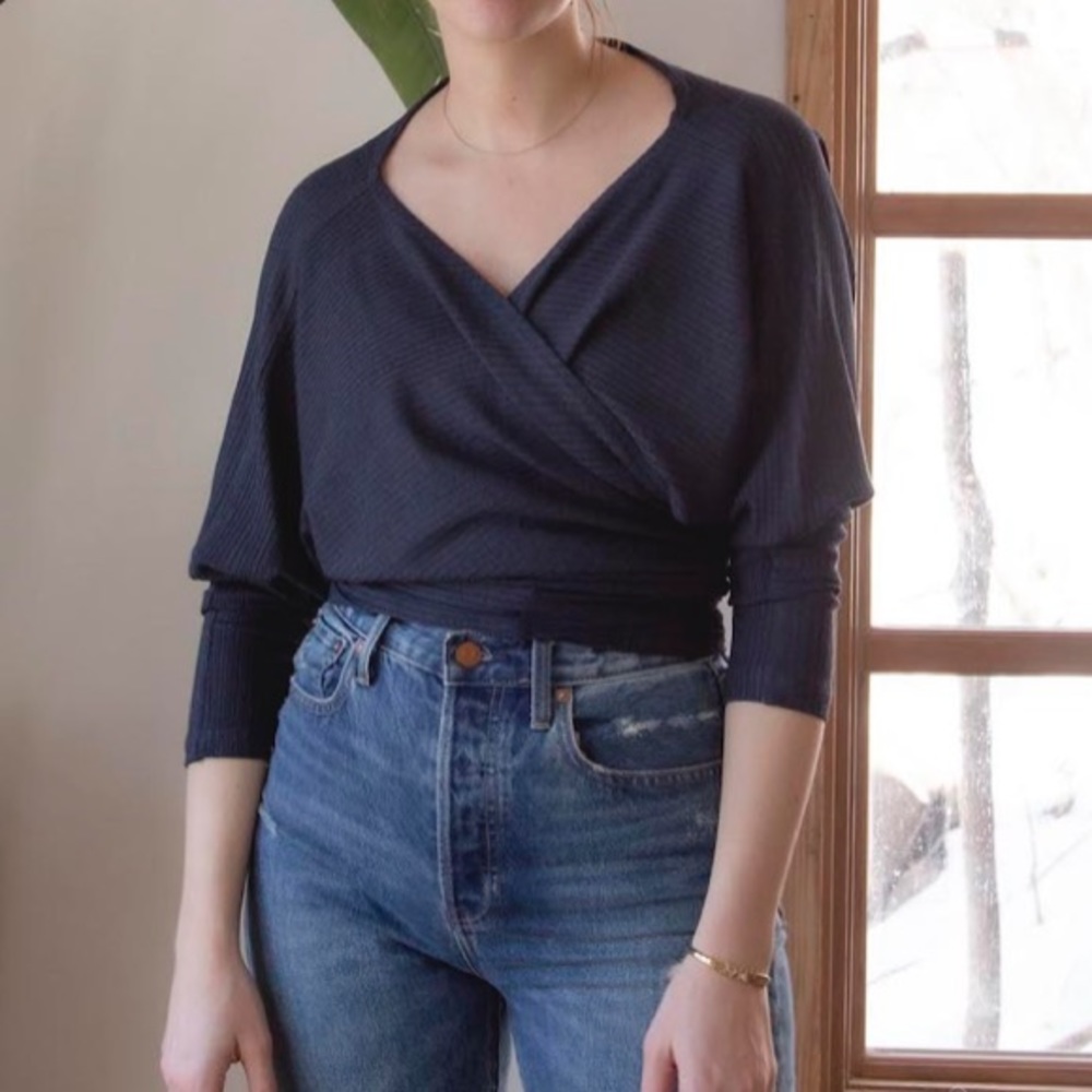 Wrap Top and Pant Matching Set